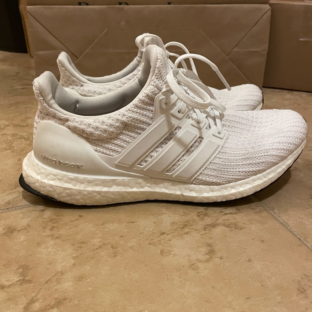 Adidas ultra boost white womens, size 8